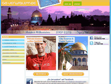 Tablet Screenshot of go-jerusalem.de